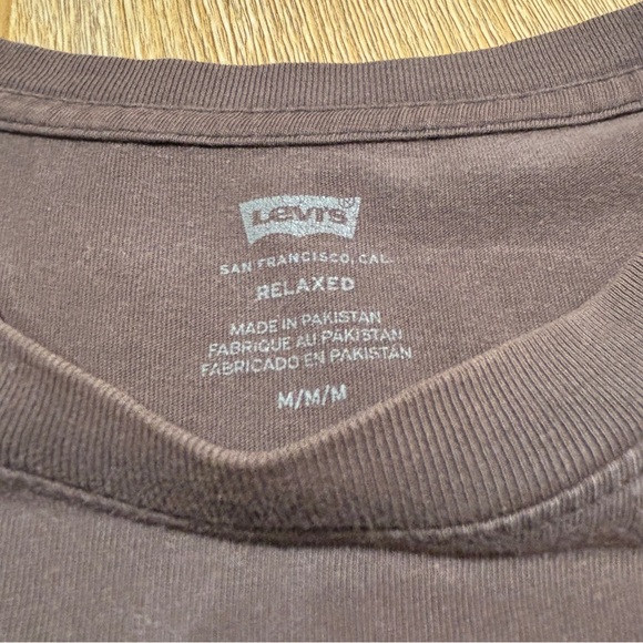 Grey Taupe Washed Tee tshirt levis long size medium oversized - Picture 4 of 4